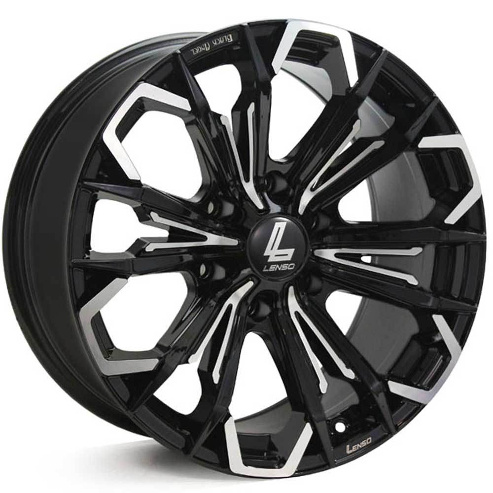 VELG MOBIL LENSO BLACK ANGEL V-5